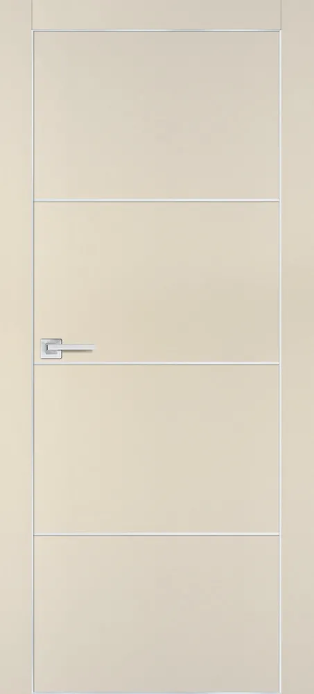 Фото Межкомнатная дверь PX-2  AL кромка с 4-х ст. Бежевый матовый