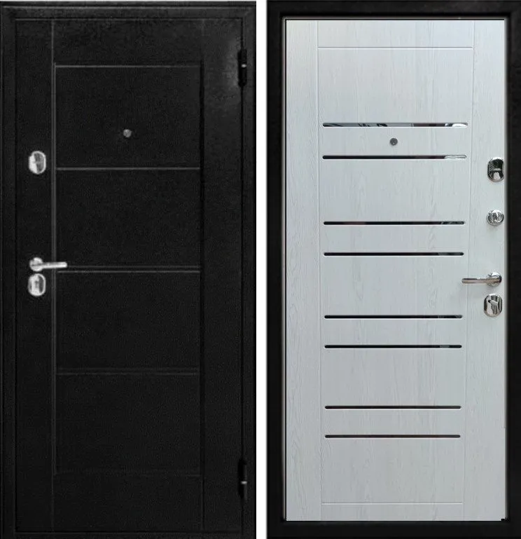 Фото Дверь Модель 75 Царга Лиственница беленая DIS007205